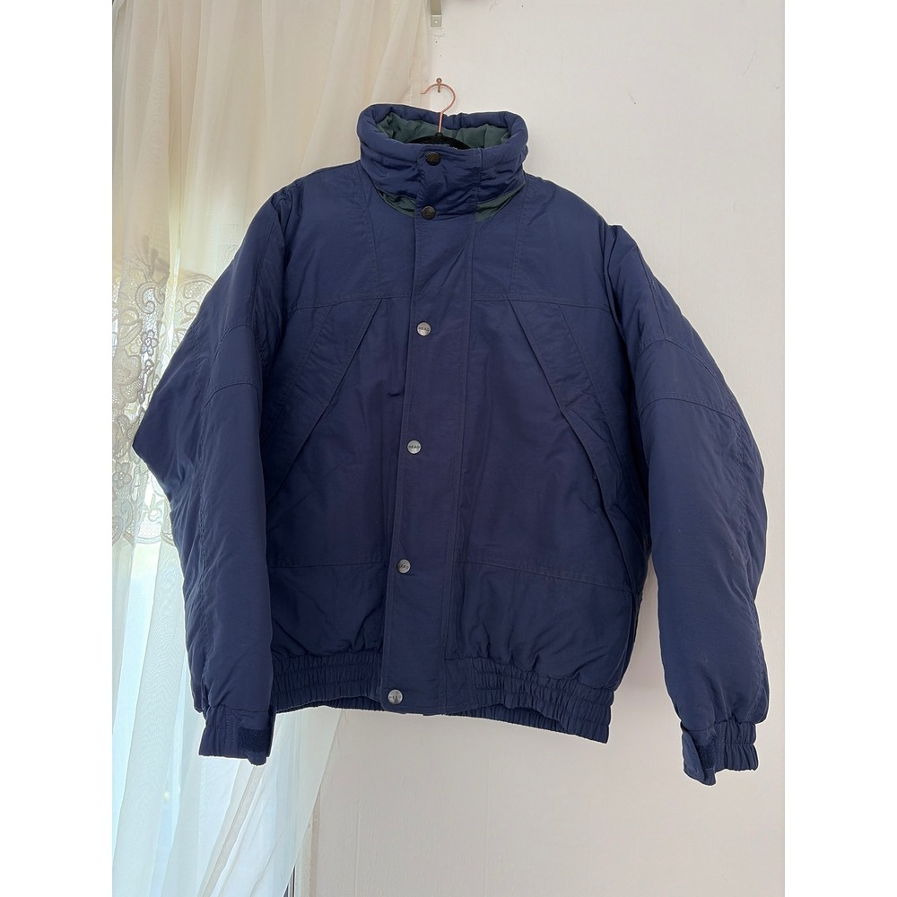 Head Skiwear Puffer Jacket Mens L Blue Down Fill Winter Coat Snowboard Ski